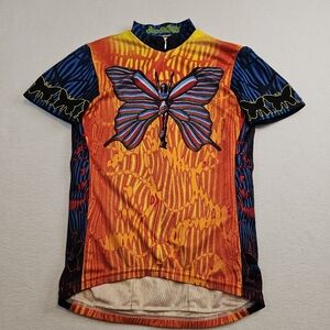 PRIMAL IRON BUTTERFLY Colorful Cycling Jersey WOMANS SIZE SMALL